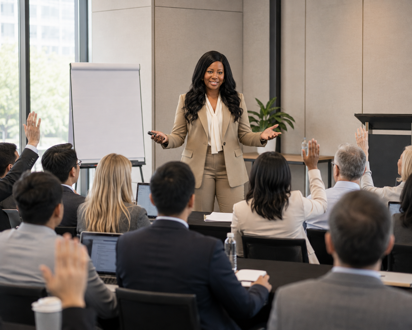 Ruth Dorsainville-Hulse coaching a client one to one